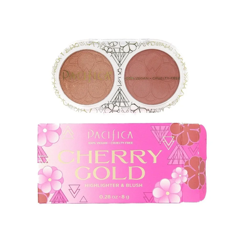 Pacifica - Cherry Gold Highlighter & Blush - Cherry Gold - 0.28 oz / 8 g